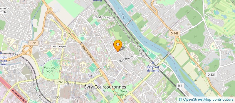 localisation de l'entreprise KPI  EVRY-COURCOURONNES