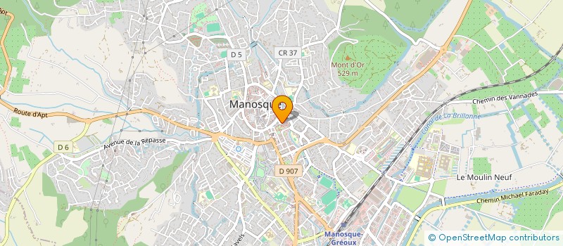 localisation de l'entreprise KPI EXPERTISES 04 à MANOSQUE