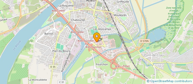 localisation de l'entreprise KPI EXPERTISES 13 à ARLES