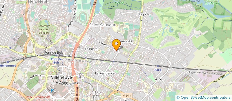 localisation de l'entreprise KPI EXPERTISES 59 LILLE à VILLENEUVE-D'ASCQ