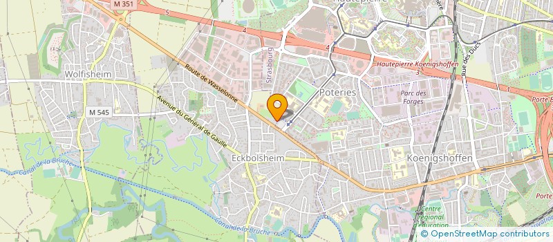 localisation de l'entreprise KPI EXPERTISES 67 à ECKBOLSHEIM