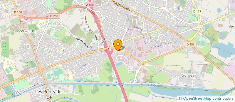 localisation de l'entreprise KPM à LES PONTS-DE-CE