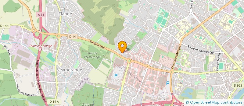localisation de l'entreprise KPM à THIONVILLE