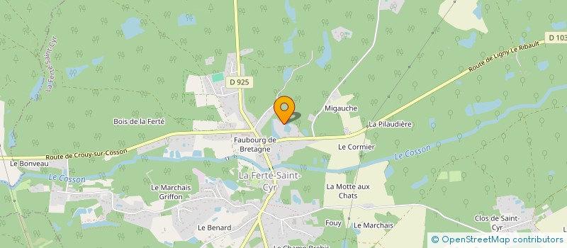 localisation de l'entreprise KPM SCI  LA FERTE-SAINT-CYR