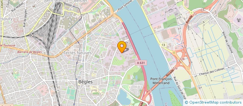 localisation de l'entreprise KPOSE à BEGLES