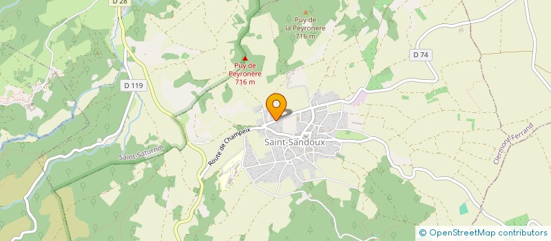 localisation de l'entreprise KPS 19  SAINT-SANDOUX