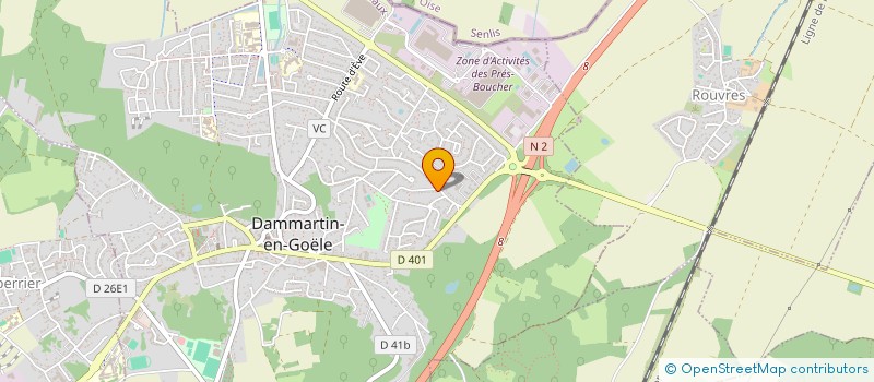 localisation de l'entreprise KPUCINE  DAMMARTIN-EN-GOELE