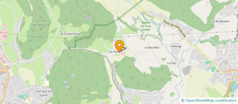 localisation de l'entreprise KPX COMPETITION  SAINT-ETIENNE-DE-CROSSEY