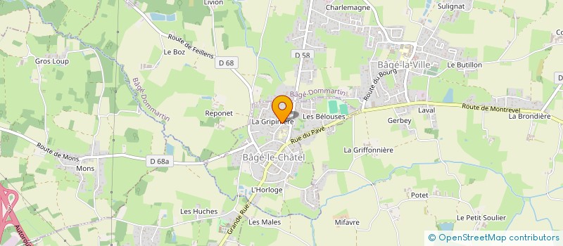 localisation de l'entreprise KPX IMMO  BAGE-LE-CHATEL