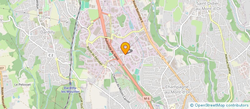 localisation de l'entreprise KR  CHAMPAGNE-AU-MONT-D'OR