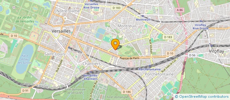 localisation de l'entreprise KR CONCEPT à VERSAILLES