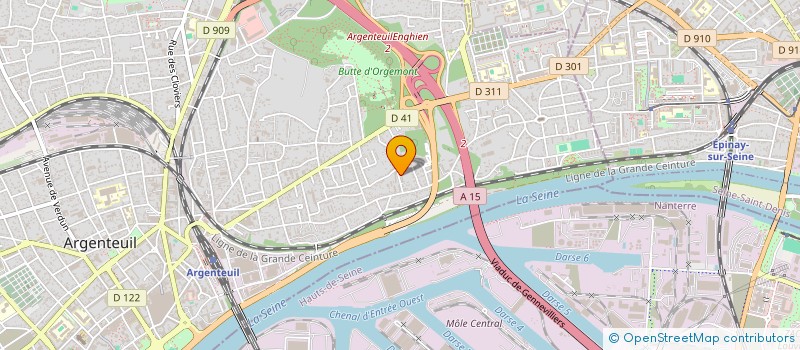 localisation de l'entreprise KR EXPRESS  ARGENTEUIL