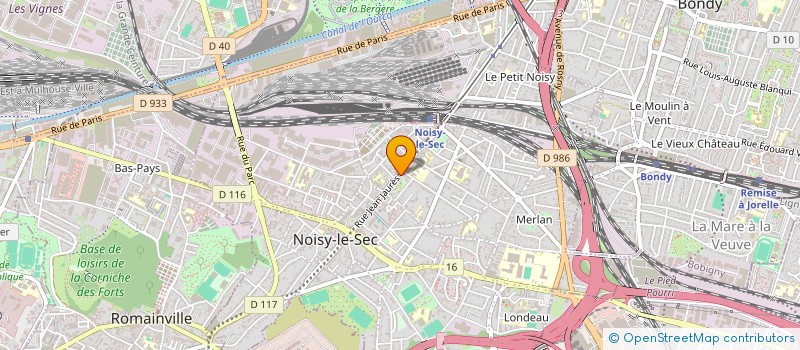 localisation de l'entreprise KR FOOD à NOISY-LE-SEC