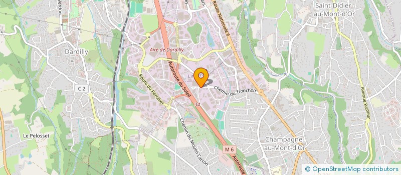 localisation de l'entreprise KR IMMOBILIER  CHAMPAGNE-AU-MONT-D'OR