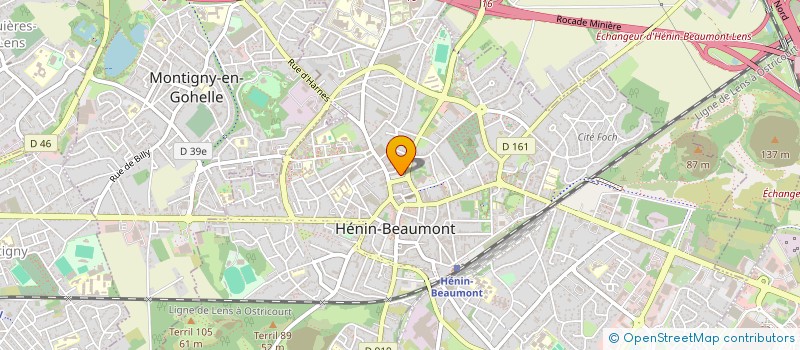 localisation de l'entreprise KR INVEST à HENIN-BEAUMONT