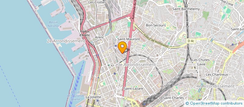 localisation de l'entreprise KR TRANSPORT  MARSEILLE