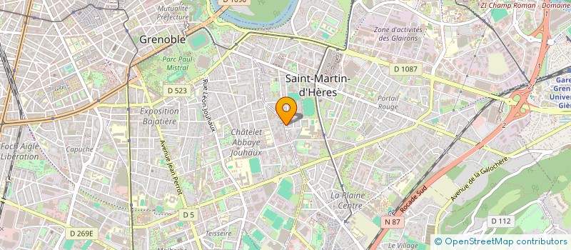 localisation de l'entreprise KRAB  SAINT-MARTIN-D'HERES