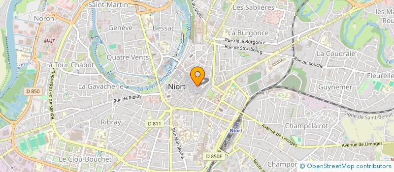 localisation de l'entreprise KRAFT NIORT à NIORT