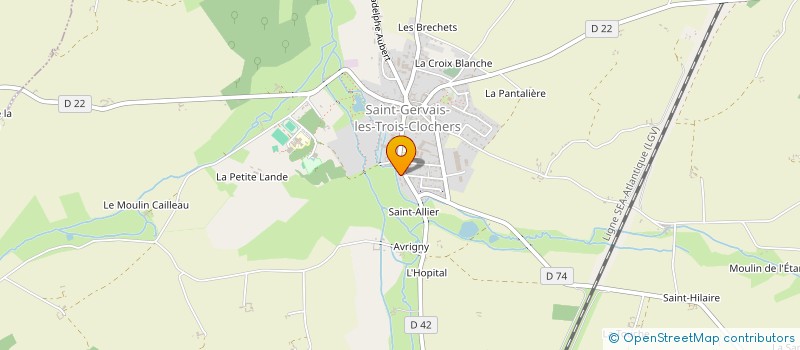 localisation de l'entreprise KRAFT SARL  SAINT-GERVAIS-LES-TROIS-CLOCHERS