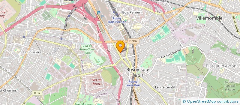 localisation de l'entreprise KRAFTED TECH  ROSNY-SOUS-BOIS