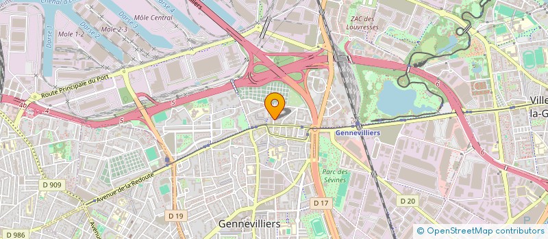 localisation de l'entreprise KRAK-TAK  GENNEVILLIERS