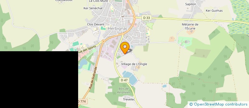 localisation de l'entreprise KRAPS-FIGHT à HERBIGNAC