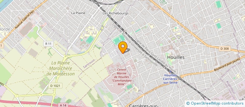 localisation de l'entreprise KRAPS&FLO  HOUILLES