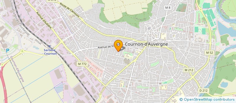 localisation de l'entreprise KRATERE à COURNON-D'AUVERGNE