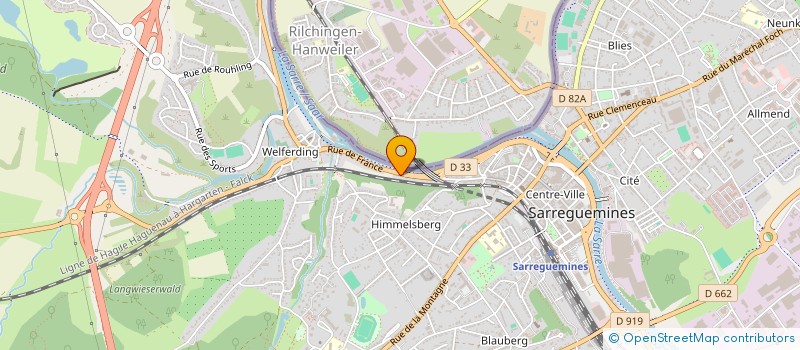 localisation de l'entreprise KRAUZE SARL à SARREGUEMINES