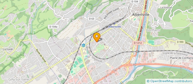 localisation de l'entreprise KRAV MAGA ALBERTVILLE 73  ALBERTVILLE