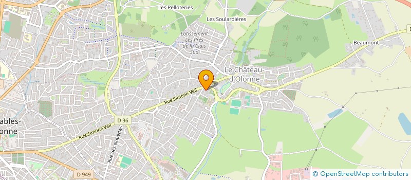 localisation de l'entreprise KRAV-MAGA ISRAELI  LES SABLES-D'OLONNE