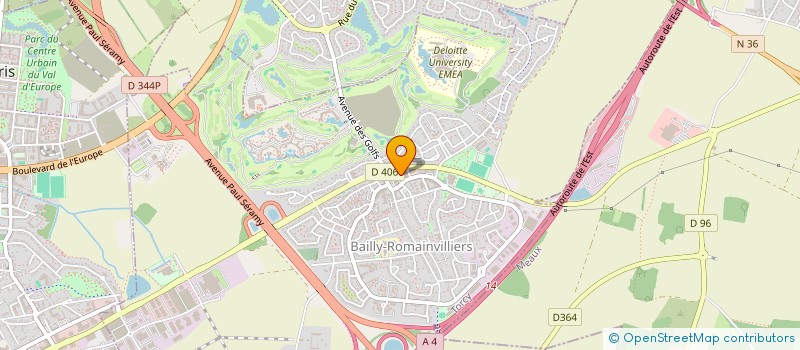 localisation de l'entreprise KRAV MAGA VAL D'EUROPE  BAILLY-ROMAINVILLIERS