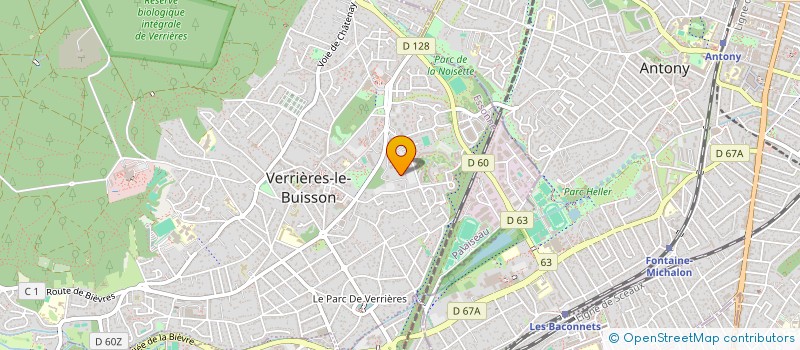 localisation de l'entreprise KRAV PE DIEM à VERRIERES-LE-BUISSON