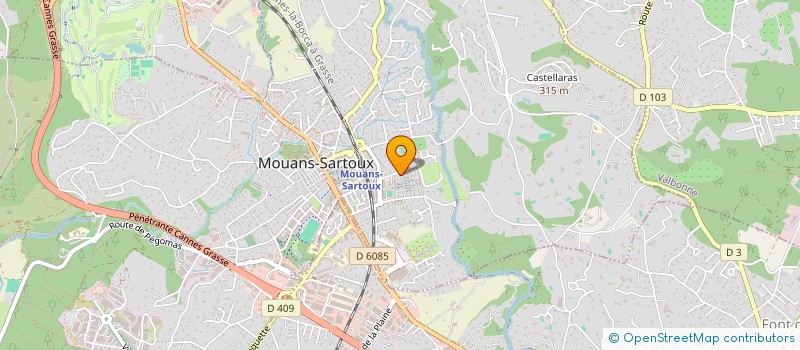 localisation de l'entreprise KRAVATOX à MOUANS-SARTOUX