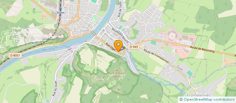 localisation de l'entreprise KRB DISTRIB  GIVET