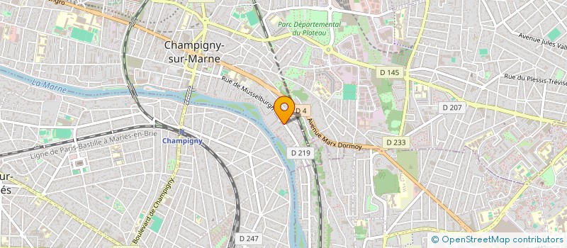 localisation de l'entreprise KRC ELECTRIC à CHAMPIGNY-SUR-MARNE