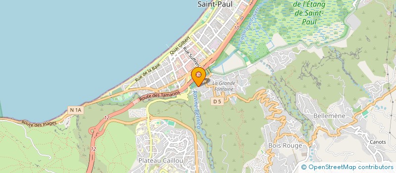 localisation de l'entreprise KREA BAT à SAINT-LEU