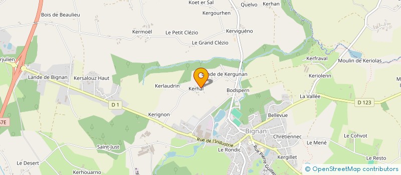 localisation de l'entreprise KREA'C TP  BIGNAN