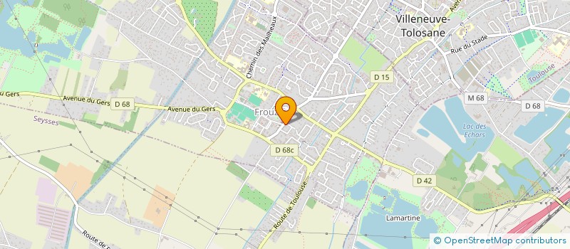 localisation de l'entreprise KREA COIFFURE  FROUZINS