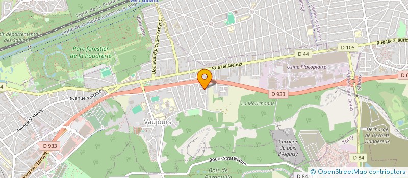 localisation de l'entreprise KREA D.CO  VAUJOURS