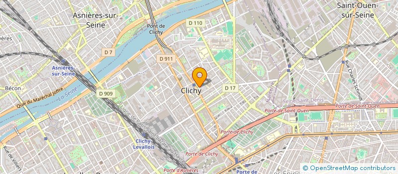 localisation de l'entreprise KREA IT à CLICHY