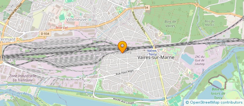 localisation de l'entreprise KREA WEB à VAIRES-SUR-MARNE