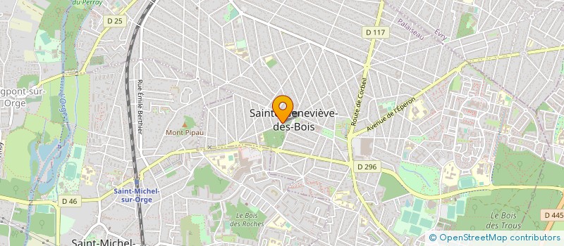 localisation de l'entreprise KREA-Z à SAINTE-GENEVIEVE-DES-BOIS