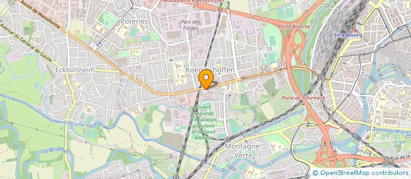 localisation de l'entreprise KREACTIVE à STRASBOURG