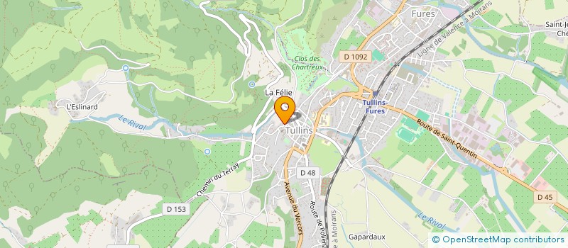 localisation de l'entreprise KREAPULSE  TULLINS