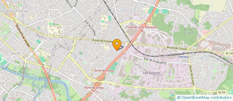 localisation de l'entreprise KREAS CONSTRUCTION  VERTOU