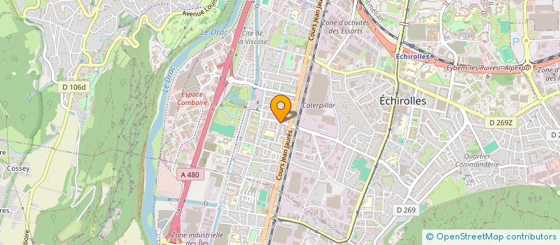 localisation de l'entreprise KREASAB  ECHIROLLES