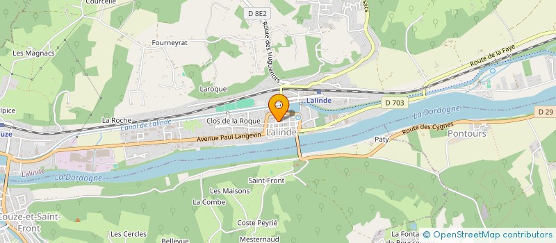 localisation de l'entreprise KREAT'HER & KREASION  LALINDE