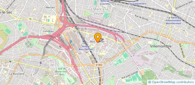 localisation de l'entreprise KREATIV à ROSNY-SOUS-BOIS