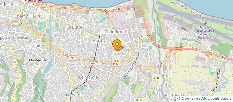 localisation de l'entreprise KREATIV FORMATION à SAINT-DENIS